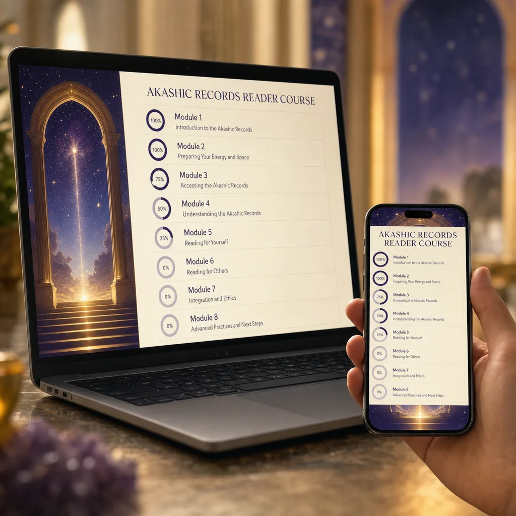 The complete course: 8 modules and 42 lessons in the Aeon platform
